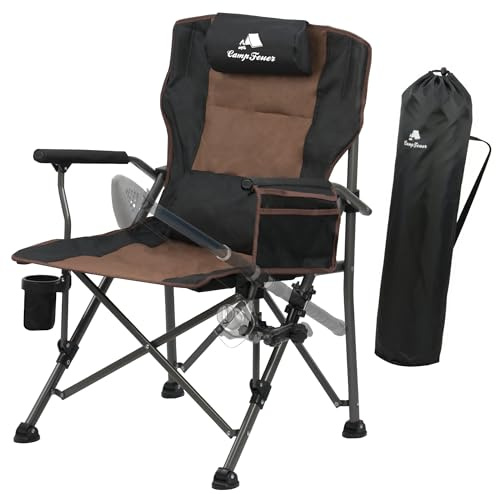 CampFeuer Silla de pesca para camping, plegable, para camping, camping, silla plegable para camping, camping, pesca, silla plegable