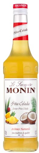 MONIN Premium Pina Colada Syrup 700ml for Cocktails and Mocktails. Vegan-Friendly, Allergen-Free, 100% Natural Flavours and Colourings. Perfect for Piña Coladas