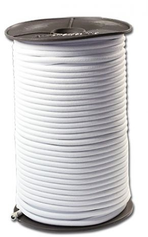 100 meter expanderrep PE-mantlad 6 mm - vit Gummischnur Spannseil Planenseil gummisep | Gummisep f. Trailer presenning bil elastisk sladd bungee | Gummileine | elastiskt rep | Planenseil | Spänningskabel Gummiseil |