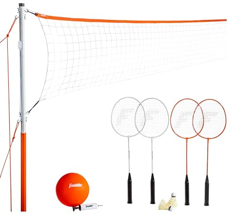 Franklin Sports Starter Volleyball Badminton Combo Set