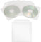 500 Stück CD/DVD/Bluray Schutzhüllen, PP, Transparent Hüllen, Sleeves mit Lasche, Leerhülle, Für Aufbewahrung von CDs DVDs BD Rohlinge, Plastik Tasche mit Klappe, Folien Hülle, Single CD-Sleeve Box