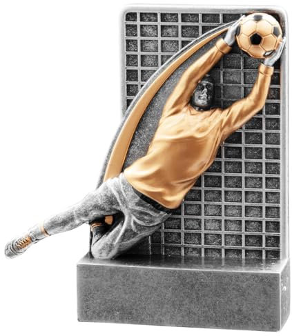 RaRu Sehr schöner Fussball-Pokal für Torhüter, mit Gravur (39803)