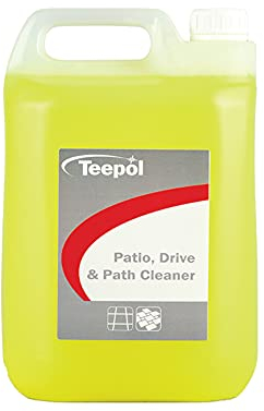 Teepol Patio Cleaner Fluid - Multi-Purpose Driveway Cleaner – Removes Dirt, Oil & Algae, Ideal for Patios, Paths & Driveways, Easy Rinse Formula, 5L