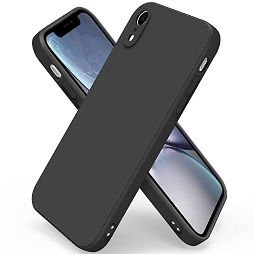 AK Custodia per iPhone XR 6,1 Cover in Silicone Liquido Ultra Sottile con Rivestimento in Morbido Tessuto in Microfibra, Custodia Protettiva Completa per iPhone XR