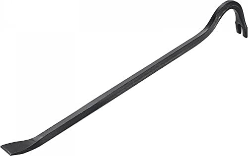 Dunnet Tools 24in Wrecking Bar Forged Carbon Steel Swan Neck Crowbar Heavy Duty Rust Resistant Pry Tool Nail Pullers 600mm Crow Bar For Floorboards Pallet Demolition Wrecking Bars Heavy Duty