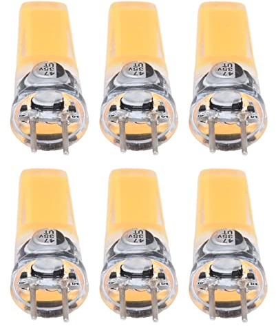 Gavigain 6 Pack GY6.35 Led Bulb JC Bi Pin Base Light Bulbs 5W Equivalent to 50W Halogen Bulb Dimmable for Landscape Lighting for Lawn Lights, Puck Lights, Under Cabinet Lighting, Table Lamps(3000k)