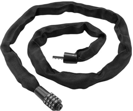 Fahrrad-Zahlenschloss,Fahrrad-Zahlenschloss - Diebstahlsicheres Fahrradschloss mit Zahlenkombination - 3,9 Fuß langes, sicheres Kettenschloss mit 4-stelliger Zahlenkombination für Türen und