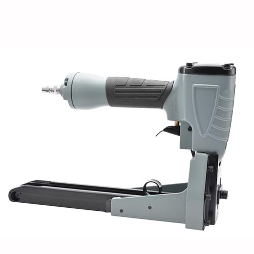 XDTKJDZ Grapadora Neumática para Cajas De Cartón, Grapadora Neumática De Alta Resistencia, Diseño Ajustable, Rango De Clavado De 15 a 18/Ancho De Clavo De 35 Mm, para Gabinetes, Trabajos Manuales