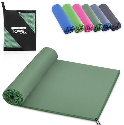 YC Kitchen Toalla Gimnasio, rápida absorción del Sudor y el Agua, Adecuada como Toalla Deportiva, Toalla de Viaje, Toalla de baño, Toalla de Playa, 40 x 80 cm
