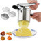 Schiacciapatate Passapatate con 3 Colini Sostituibili, Schiacciapatate Pressa Manuale Professionale Acciaio Inox, Spremiagrumi per Bambini, Purè Patate, Frutta, Verdure, Bébé, Succo Limone, Melone
