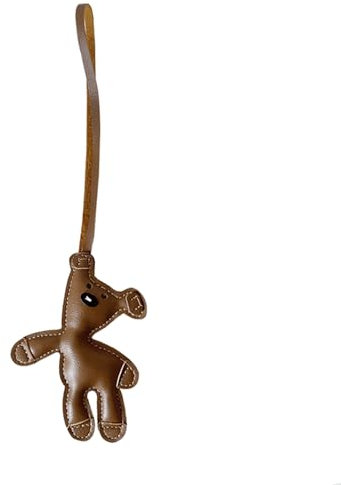 Cosmeria Taschenanhänger Braunbär Aus Kunstleder, Leichter Und Langlebiger Bag Charm, Modischer Anhänger Für Taschen Und Schlüsselanhänger