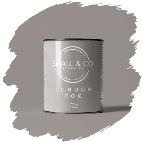 Small & Co Furniture Paint – London Fog (elegant taupe-greige—softly warm) | Premium Water-Based Matte Acrylic for Cabinets & Wood | Strong Adhesion, Low Odour, Quick Dry | 750ml