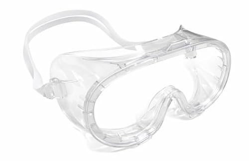 OMWAH Anti-Fog Protective Safety Goggles Clear Lens Wide-Vision Adjustable Splash Eye Protection Soft Lightweight Eyewear