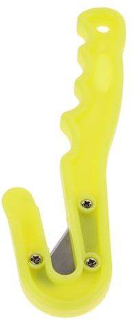 LAPYAPPE Coupe-Fil de Plongée Pratique en Acier Haute Teneur en Carbone et PP, Coupe-Ligne Portable Jaune pour Plongée sous-Marine et Coupe-Fil de Pêche