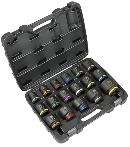 Sealey Premier Impact Socket Set 3/4 Sq Drive 17pc - Colour-Coded - AK8892M