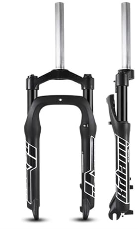 WIQUYBML Fatbike-fjädergaffel 20/26 x 4,0 tum, 100/110 mm fjäderväg, Snow Beach, elektrisk fjädring fram, 1 1/8 tum skivbroms, 9 x 135 mm snabbkoppling, manuell låsning