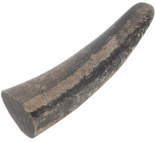 Genérico Material Para Tallado Artesanal Cuerno De Toro Natural 5.31X1.77X1.06 Pulgadas Negro Sin Rebabas Para Amantes De La Talla Y Creación DIY