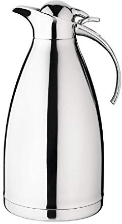 Olympia Vacuum Jug Polished 2Ltr - Double Wall Stainless Steel Coffee, Tea, Hot Drinks Carafe DL169