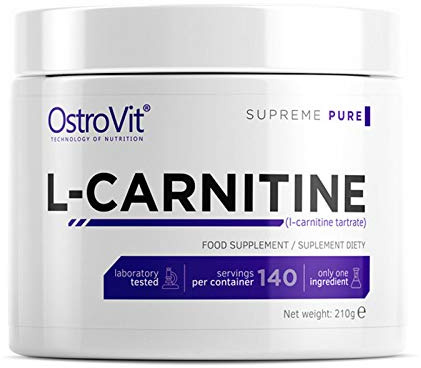 OSTROVIT L-CARNITINE 210g | Pure Unflavored | Pharmaceutical Grade Quality | Turns Fat Into Energy | Fat Burner | Fat Tissue Reduction | Slimming Powder | Sport Supplement | Weight Loss