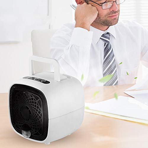 DUYER Aire Acondicionado Portatil USB, Ventilador De HumidificacióN De Escritorio con Refrigerador USB Y Enfriador De Agua, Oficina, Dormitorio, Sala De Estar, Cocina Y Exterior