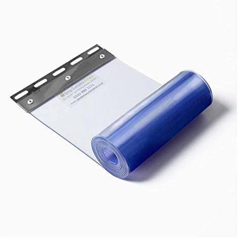 PVC Strip Curtain Replacement – 2.5m Length – Heavy Duty Clear Door Strip for Cold Rooms, Warehouses & Butchers – 200mm x 2mm – Food Safe Phthalate-Free PVC