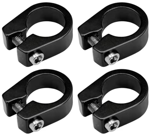 GNHG sattelklemme,sattelhalter klappbarer wandhalterung,sattelkloben,Fahrrad Befestigung,Sattelklemme Fahrrad,4-teilig, robust und langlebig,für Falträder, Mountainbikes, Rennräder