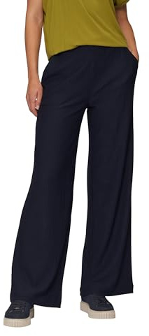 s.Oliver 2155587 Pantalon Large, 5959 Bleu, 38 Femme