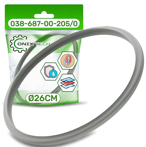 Gummiring für Schnellkochtopf Ø 26 cm mit dem Originalcode 038-687-00-205/0 3868700205 für Fissler Vitaquick Blue Point Magic Vitavit Royal - ONIX TECH