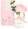 Saussavita Blume Raumduft Diffuser 120 Tage Rose Duft, Aroma Diffuser mit 7 Duftstäbchen, Natürlich, Langanhaltend, Raumdüfte-Set, Lufterfrischer für die Büro und Badezimmer (Rose)