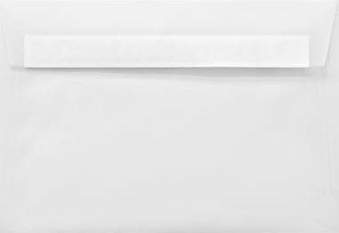 Netuno 25 halbtransparente Briefumschläge Weiß DIN C5 16,2 x 22,9 cm 112g Aster Tracing Transparent-Hüllen durchsichtig Briefkuverts haftklebend a5 edel Pergament Umschläge groß hochwertig