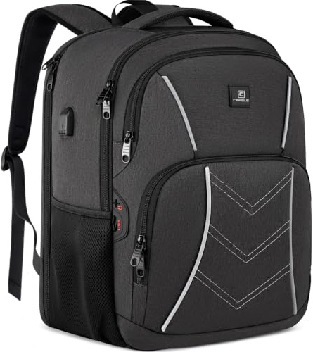 Mochila de Viaje Aprobada para Vuelos (TSA) - Impermeable, Ligera y Resistentede Gran Capacidad - Ideal para Escuela, Trabajo o Fin de Semana