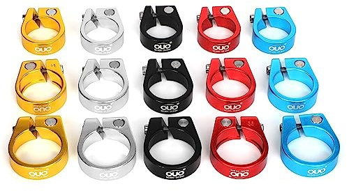 Halsband Sadelstolpe 1 st Cykel Sadelklämma 28,6/31,8/34,9 mm Ultralätt Cykelsadelstolpe I Aluminiumlegering Cykel Rör Clip Flerfärgade (Guld Klämma 31,8 mm)