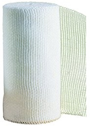 GIMA - Venda de Gasa Hidrofílica Bordeada de 20 Hilos, 100% Algodón Absorbente Candido, Borde con Dobladillo, Sin Látex, Tamaño 5 m x 5 cm, caja de 100 rollos