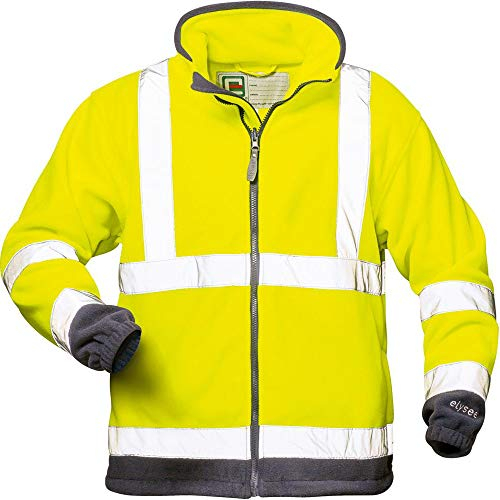 Elysee Warnschutz-Fleecejacke Valentin, 1 Stück, Größe L, gelb/marine, 22709-L