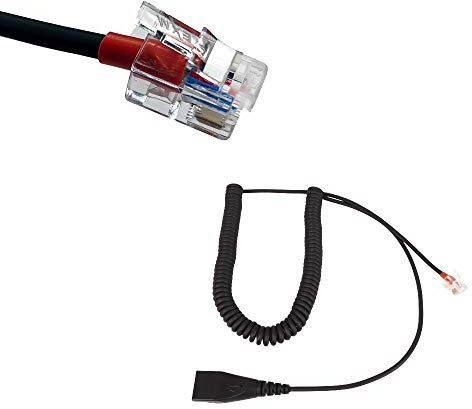 GEQUDIO RJ-Kabel einzeln - kompatibel mit Yealink, Snom, Avaya, Grandstream Telefon