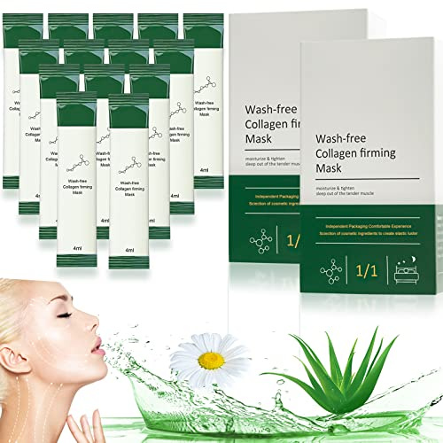 40 stycken koreanska kollagen uppstramande mask, koreansk kollage Firming Mask, koreansk skönhetssalong, hydrating anti-aging mask set – skönhetsmasker, ansiktsvård