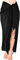 Geyoga Damen Sarong Badeanzug Sarong mit Quaste Chiffon Strand Wickelrock (Schwarz)