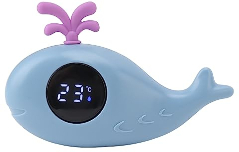 Baby-Badethermometer, Digitales Cartoon-Wasserthermometer für Kinderbadezimmer (Blau)