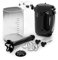 SMAPP 451.5 Handmixer, 580W, Shwarz Küchenmixer, 5 Geschwindigkeiten + Turbo Boost, inkl. 2 Rührbesen + 2 Knethaken Edelstahl + Pürierstab + 900 ml Messbecher