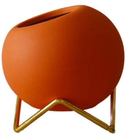 EdirFtra Vaso in Ceramica a Globo, Vaso a Sfera, Mini Vaso di Fiori con Supporto, Vaso a Sfera Rotondo, vasi per Piante di Forma sferica, per Bouquet e Altre Decorazioni