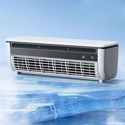 Aire Acondicionado Ventilador Pared Sin Unidad Exterior Diseño De Rociador Con Control Remoto Se Puede Colgar O Colocar De Pie Ac Portatil 220 V(White)