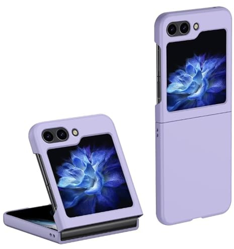Topme Coque de téléphone Hard Skin pour Samsung Galaxy Z Flip 7 FE/Samsung Galaxy Z Flip7 FE 2025 6.7, Manchon de Protection Antichoc en Polycarbonate - Violet Clair