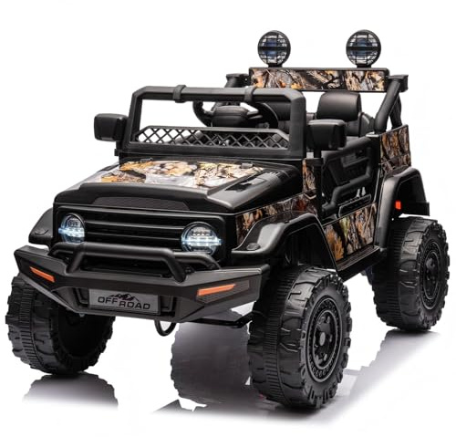 4 en 1 Excavadora para Niños 12V (Negro)