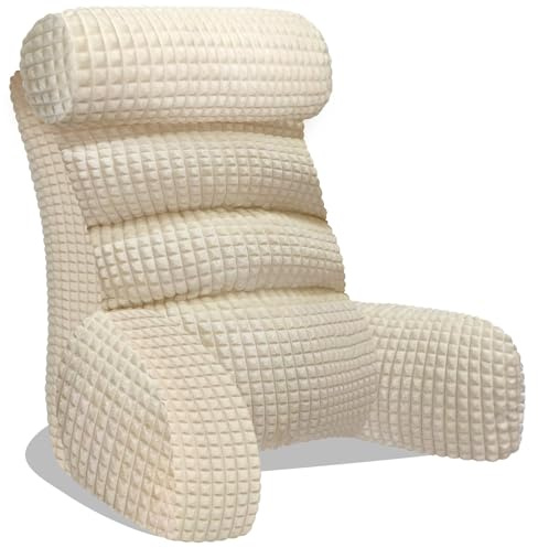 Reading Pillow for Bed, Cuddle Cushion, Back Support for Sitting Up Bed