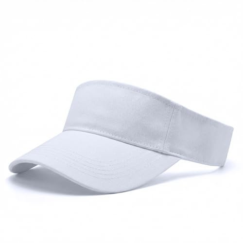 Gkhlg 1 Kids Sun Hat Quick Dry Visor Hat for 4-10 Years Old Boys Girls Daily Wear Outdoor Activities (White)
