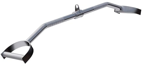 GORILLA SPORTS® Asta Lat - con Maniglie Zigrinate e Giunto Girevole, Antiscivolo, 93 cm, Carico Max. 200 kg, Peso 6,5 kg - Barra Curl Lat Machine, per Tricipiti, Palestra, Allenamento, Fitness