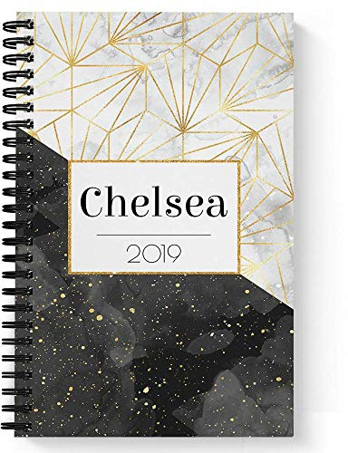 Gotcha Covered Notebooks Specks of Gold Personalized Notebook/Journal, Laminated Soft Cover, 120 pages of your selected paper, lay flat wire-o spiral. Size: 5.5” x 8.5”. Made in the USA