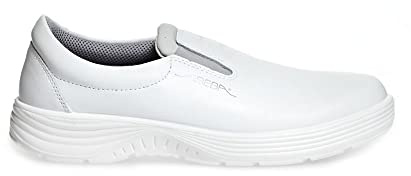 Abeba Halbschuh 711132 - X-Light Glattleder weiß, 43 EU