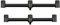 Fox Black Label 3-Rod QR (23 & 26cm) Buzzer Bar - 2 Buzzerbars für Karpfenruten, Rutenständer zum Angeln auf Karpfen, Halterung für Angelruten