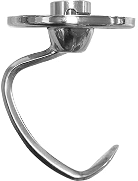 Gancio per Impastare in Acciaio Inox per Robot da Cucina Kitchen -aid, Acciaio Inossidabile K45DH Gancio Impastatore per Kitchen -aid K45 K45SS KSM75 KSM90 KSM95 KSM100 KSM103 KSM110 KSM150